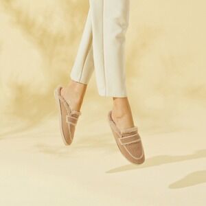 Vivaia Slippers Loafers Fuzzy Cozy Slip On‎ Mules Shoes Size 9 EUR 40